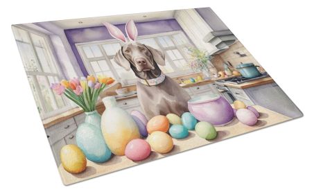 NEW Decorating Easter Weimaraner Glass Cutting Board Decorative Tempered Glass Kitchen Cutting and Serving Board Large Size Chopping Board