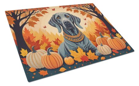 NEW Weimaraner Fall Glass Cutting Board Decorative Tempered Glass Kitchen Cutting and Serving Board Large Size Chopping Board