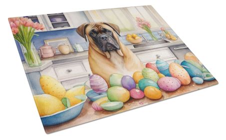 NEW Decorating Easter Bullmastiff Glass Cutting Board Decorative Tempered Glass Kitchen Cutting and Serving Board Large Size Chopping Board
