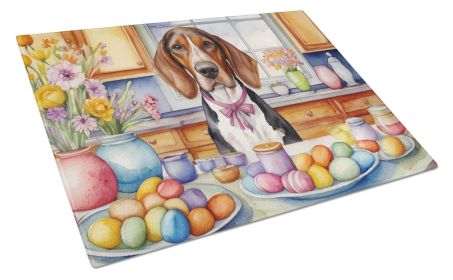 NEW Decorating Easter American English Coonhound Glass Cutting Board Decorative Tempered Glass Kitchen Cutting and Serving Board Large Size Chopping B