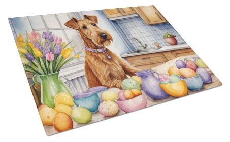 NEW Decorating Easter Irish Terrier Glass Cutting Board Decorative Tempered Glass Kitchen Cutting and Serving Board Large Size Chopping Board