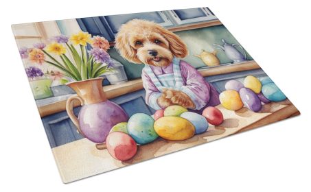 NEW Decorating Easter Cockapoo Glass Cutting Board Decorative Tempered Glass Kitchen Cutting and Serving Board Large Size Chopping Board