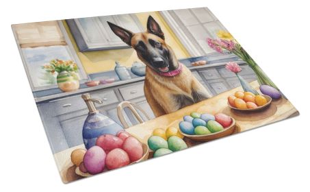 NEW Decorating Easter Belgian Malinois Glass Cutting Board Decorative Tempered Glass Kitchen Cutting and Serving Board Large Size Chopping Board