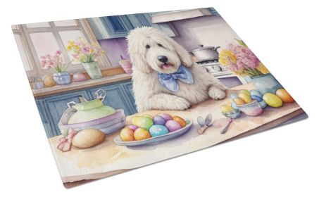 Decorating Easter Komondor Glass Cutting Board Decorative Tempered Glass Kitchen Cutting and Serving Board Large Size Chopping Board