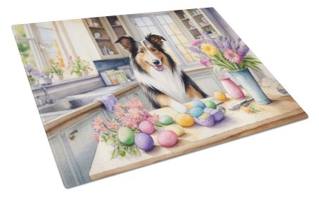 NEW Decorating Easter Collie Glass Cutting Board Decorative Tempered Glass Kitchen Cutting and Serving Board Large Size Chopping Board