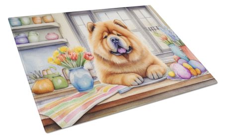 NEW Decorating Easter Chow Chow Glass Cutting Board Decorative Tempered Glass Kitchen Cutting and Serving Board Large Size Chopping Board