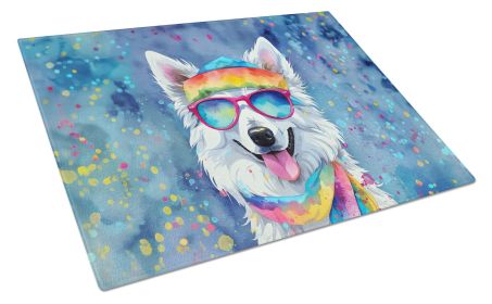 NEW American Eskimo Hippie Dawg Glass Cutting Board Decorative Tempered Glass Kitchen Cutting and Serving Board Large Size Chopping Board