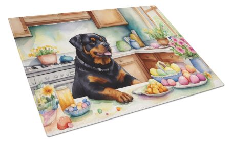NEW Decorating Easter Rottweiler Glass Cutting Board Decorative Tempered Glass Kitchen Cutting and Serving Board Large Size Chopping Board