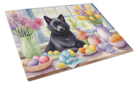 NEW Decorating Easter Schipperke Glass Cutting Board Decorative Tempered Glass Kitchen Cutting and Serving Board Large Size Chopping Board