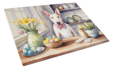 NEW Decorating Easter English Bull Terrier Glass Cutting Board Decorative Tempered Glass Kitchen Cutting and Serving Board Large Size Chopping Board