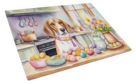 Decorating Easter English Foxhound Glass Cutting Board Decorative Tempered Glass Kitchen Cutting and Serving Board Large Size Chopping Board