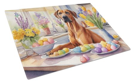 NEW Decorating Easter Rhodesian Ridgeback Glass Cutting Board Decorative Tempered Glass Kitchen Cutting and Serving Board Large Size Chopping Board