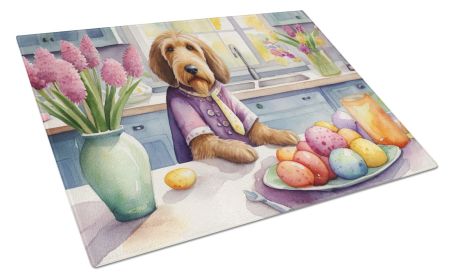 NEW Decorating Easter Otterhound Glass Cutting Board Decorative Tempered Glass Kitchen Cutting and Serving Board Large Size Chopping Board