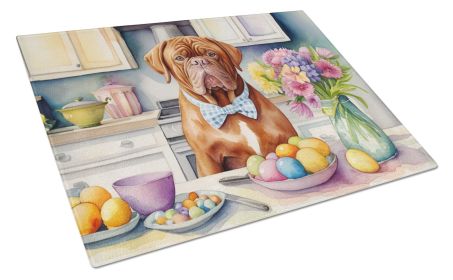 NEW Decorating Easter Dogue de Bordeaux Glass Cutting Board Decorative Tempered Glass Kitchen Cutting and Serving Board Large Size Chopping Board