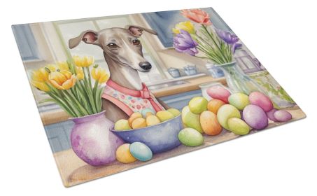 Decorating Easter Italian Greyhound Glass Cutting Board Decorative Tempered Glass Kitchen Cutting and Serving Board Large Size Chopping Board