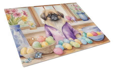 NEW Decorating Easter Pekingese Glass Cutting Board Decorative Tempered Glass Kitchen Cutting and Serving Board Large Size Chopping Board