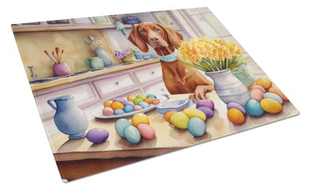 Decorating Easter Vizsla Glass Cutting Board Decorative Tempered Glass Kitchen Cutting and Serving Board Large Size Chopping Board