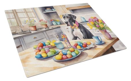 Decorating Easter Great Dane Glass Cutting Board Decorative Tempered Glass Kitchen Cutting and Serving Board Large Size Chopping Board