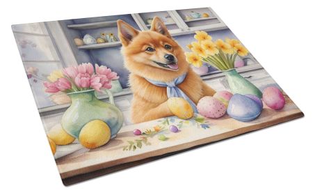 NEW Decorating Easter Finnish Spitz Glass Cutting Board Decorative Tempered Glass Kitchen Cutting and Serving Board Large Size Chopping Board