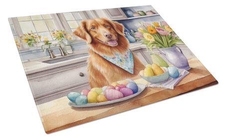 NEW Decorating Easter Nova Scotia Duck Tolling Retriever Glass Cutting Board Decorative Tempered Glass Kitchen Cutting and Serving Board Large Size Ch