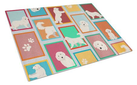 NEW Lots of Great Pyrenees Glass Cutting Board Decorative Tempered Glass Kitchen Cutting and Serving Board Large Size Chopping Board