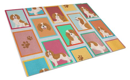 NEW Lots of Blenheim Cavalier Spaniel Glass Cutting Board Decorative Tempered Glass Kitchen Cutting and Serving Board Large Size Chopping Board