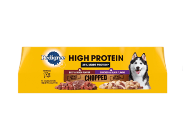 Pedigree High Protein Beef & Bison, Chicken & Duck Wet Dog Food Variety Pack , 12 Pack 13.2 oz. Cans