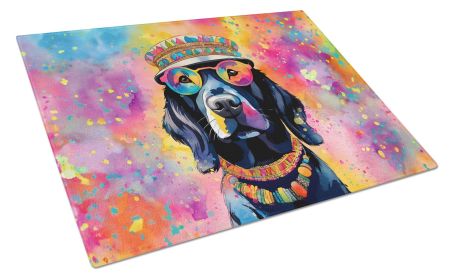 NEW Black Labrador Hippie Dawg Glass Cutting Board Decorative Tempered Glass Kitchen Cutting and Serving Board Large Size Chopping Board (Default: Default)
