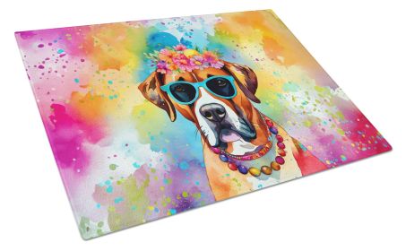 NEW Boxer Hippie Dawg Glass Cutting Board Decorative Tempered Glass Kitchen Cutting and Serving Board Large Size Chopping Board (Default: Default)