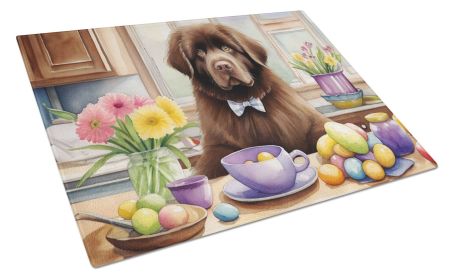 NEW Decorating Easter Newfoundland Glass Cutting Board Decorative Tempered Glass Kitchen Cutting and Serving Board Large Size Chopping Board (Default: Default)